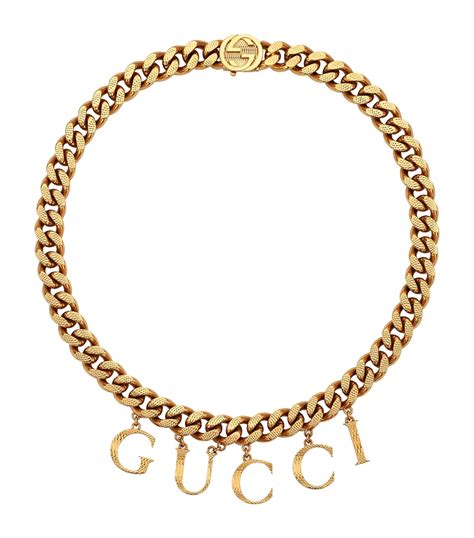 gucci choker gold|gucci chunky necklace.